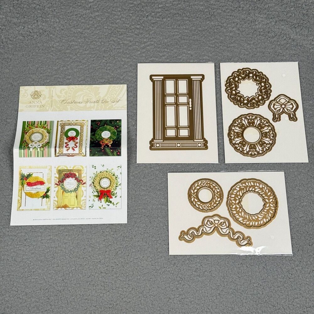 Anna Griffin Christmas Wreath Die Set AG796 Cut Emboss Card Making Paper Craft